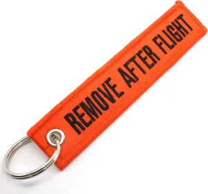 Rotary13B1 - Remove After Flight Keychain - Orange