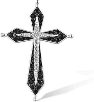 Santuzza 925 Sterling Silver Cross Pendant for Women