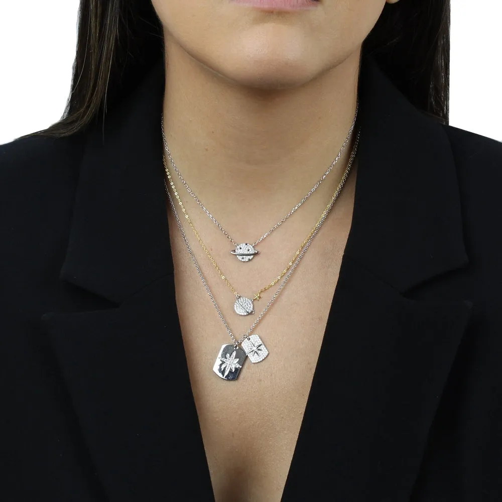 SATURN DAINTY NECKLACE