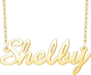 Shelby Name Necklace Personalized Sterling Silver Custom Name Necklace for Women