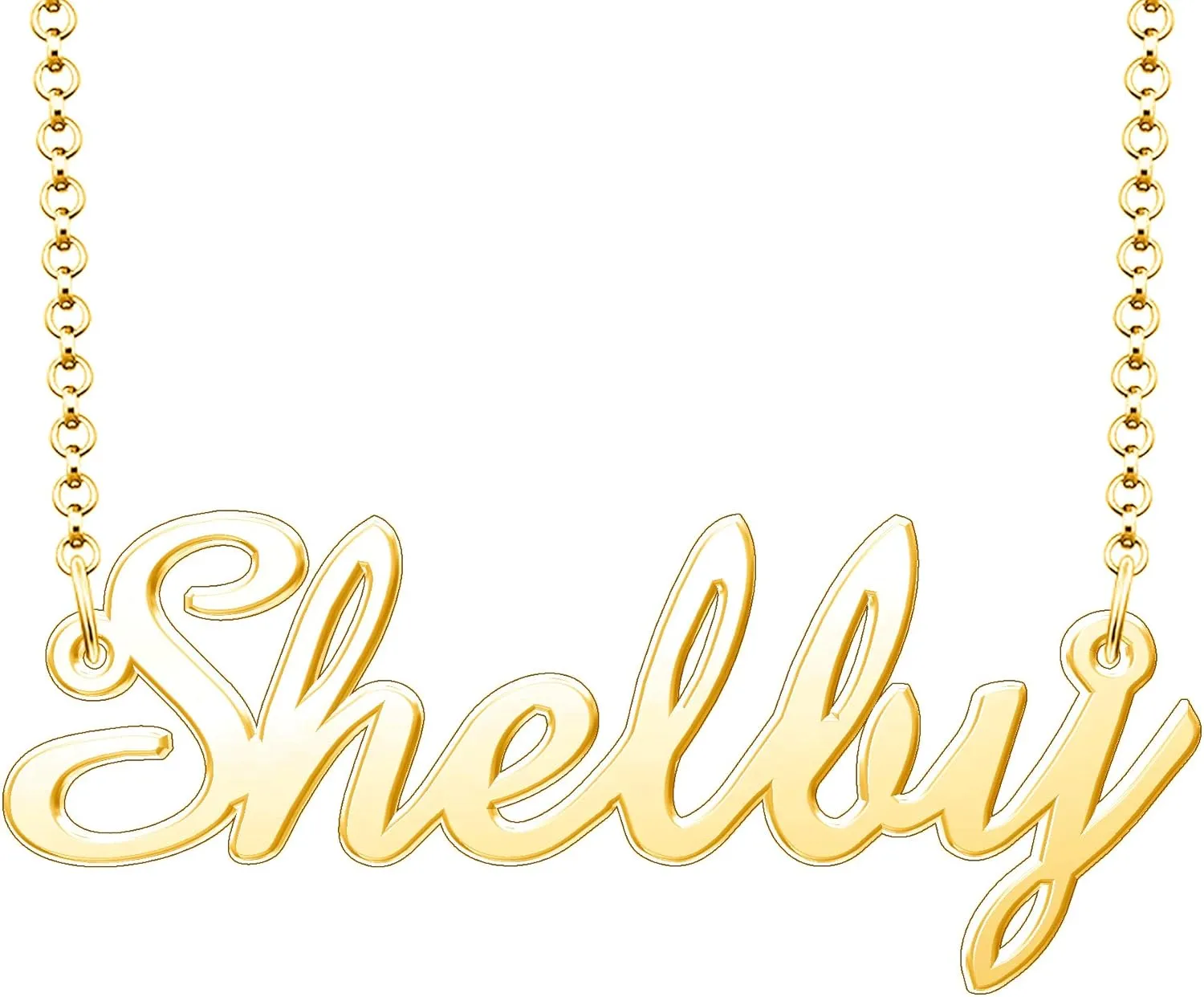 Shelby Name Necklace Personalized Sterling Silver Custom Name Necklace for Women