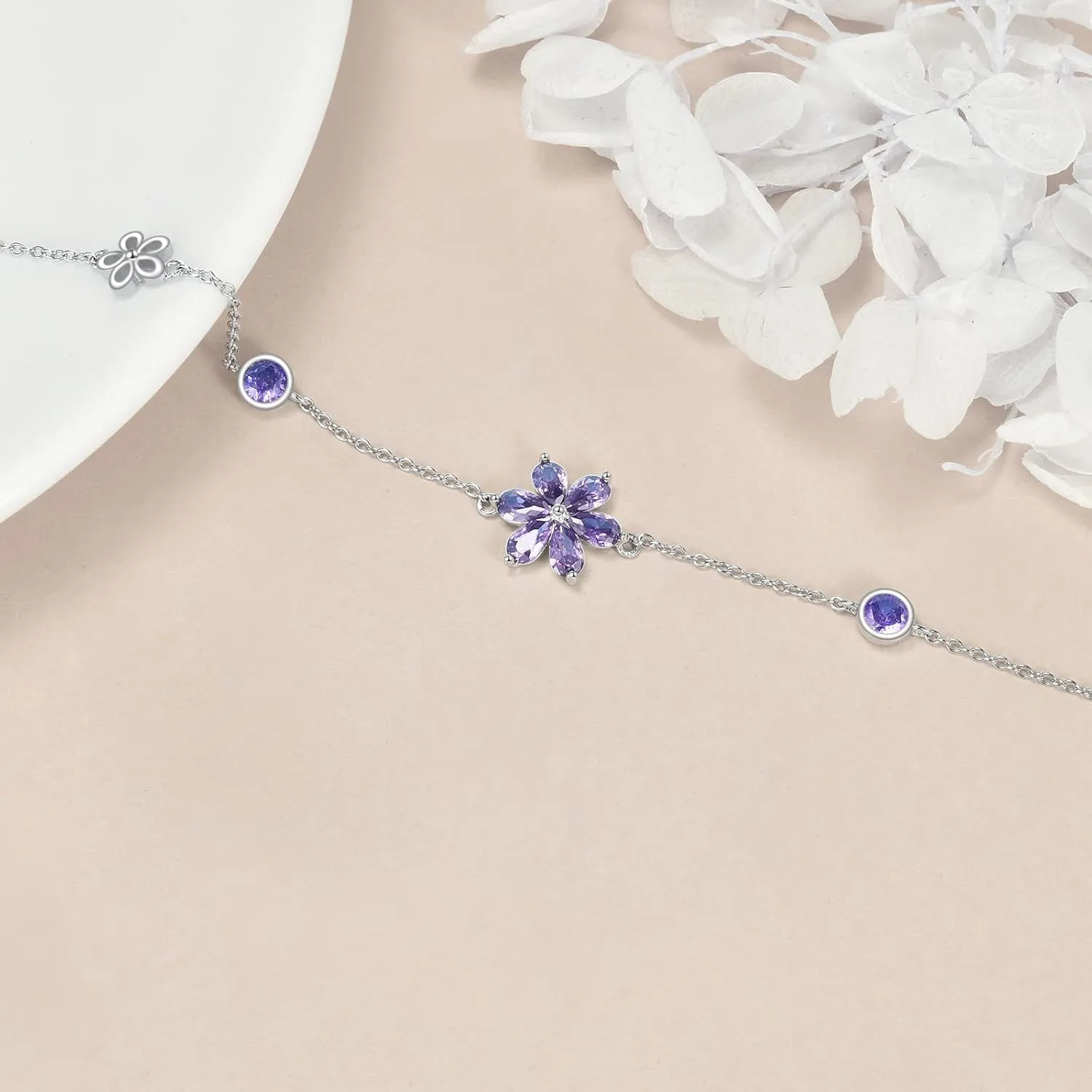 Shell/Dolphin/Turtle/Sunflower/Violet/Cat Paw/Cat And Dog/Flower/Heart/Claddagh/Ladybug/Cross/Celtic Knot Bracelet 925 Sterling Silver Bracelet Opal Moonstone Jewelry Gifts for Women
