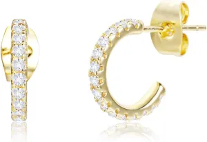 Small Open Hoop Earrings for Women Hypoallergenic Sterling Silver Hoops Open Hoop Earrings