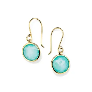 Small Single Drop Earrings in 18K Gold