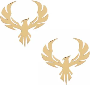 Stainless Steel Delicate Hollow Phoenix Lapel Pin For Men Phoenix Wings Tattoo Men Buckle Brooch