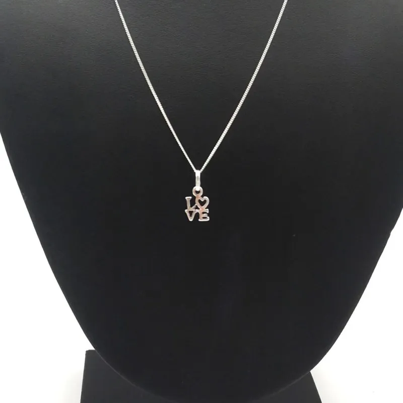 Sterling Silver Love Pendant