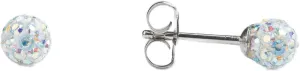 STUDEX Sensitive Fireball Stud Earrings 4.5mm | Hypoallergenic and Nickel Safe for Sensitive Ears | Surgical Stainless Steel Posts | High Fashion Earrings for Women and Men
