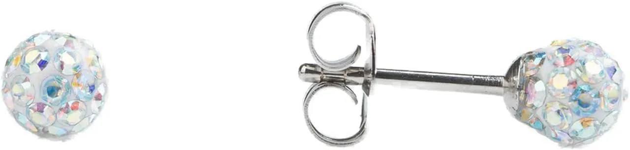 STUDEX Sensitive Fireball Stud Earrings 4.5mm | Hypoallergenic and Nickel Safe for Sensitive Ears | Surgical Stainless Steel Posts | High Fashion Earrings for Women and Men