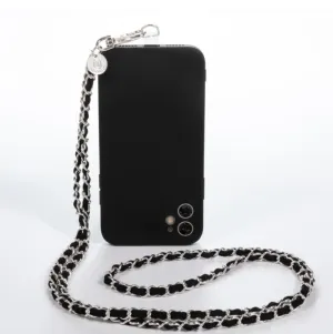 Suede & Cuban Link Phone Chain