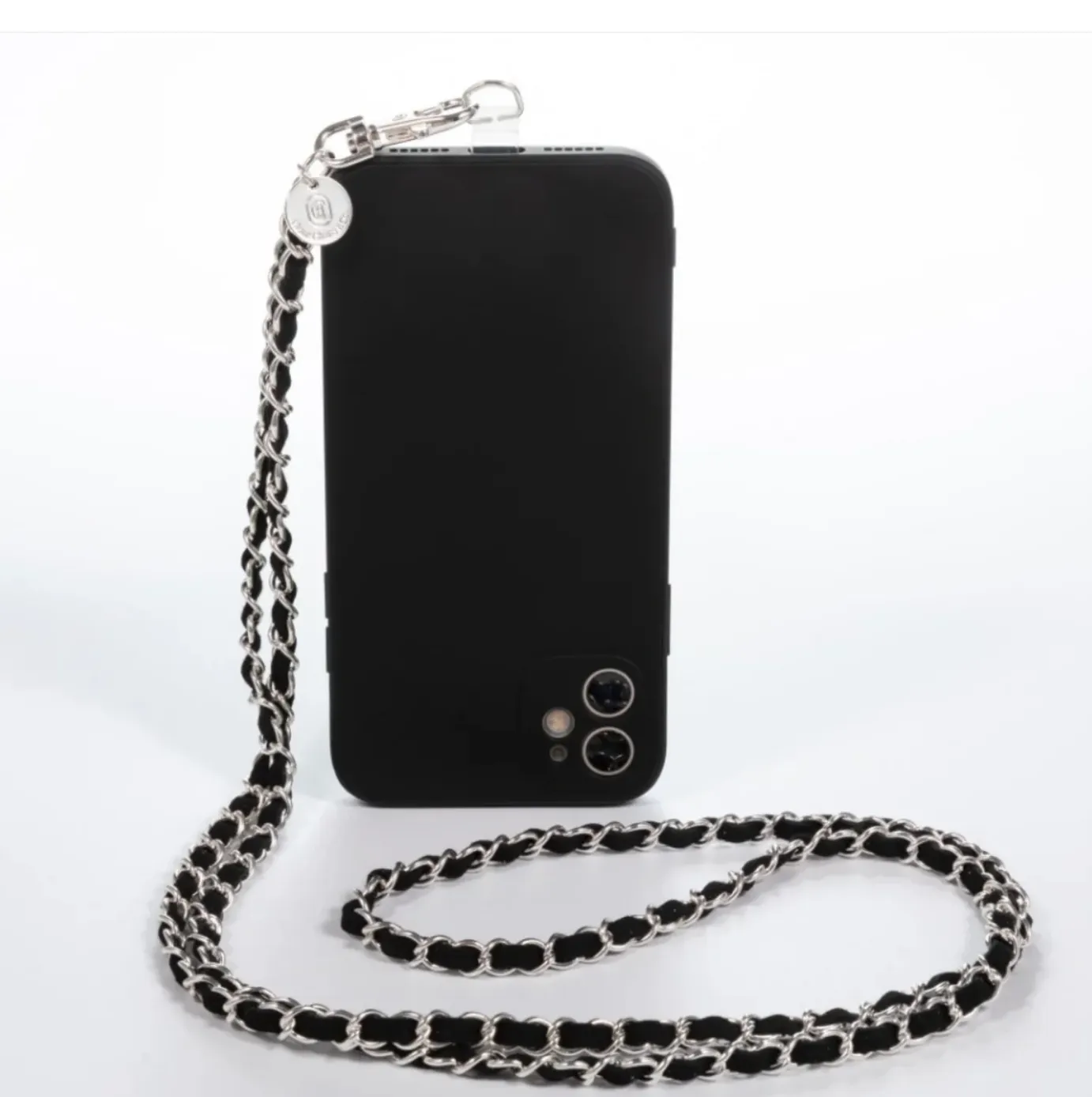 Suede & Cuban Link Phone Chain