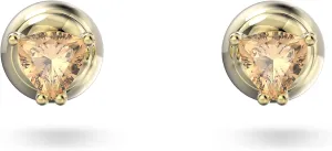 SWAROVSKI Stilla Stud Earrings Collection, Amber, Blue, and Pink Stones in Multiple Metal Finishes