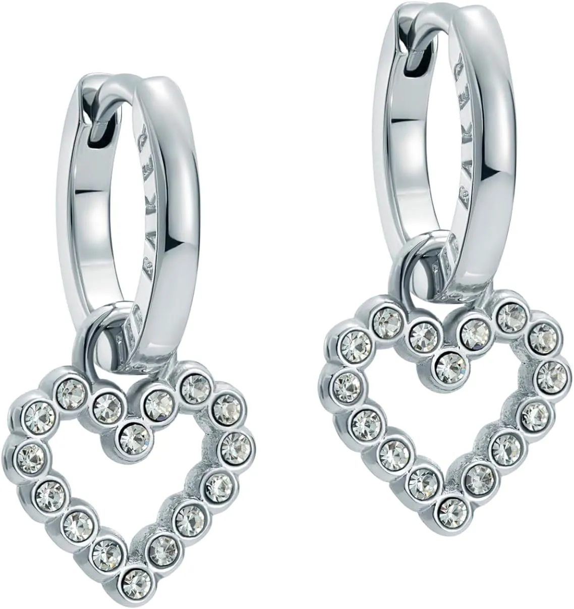 Ted Baker London Amora Crystal Halo Heart Huggie Earrings For Women