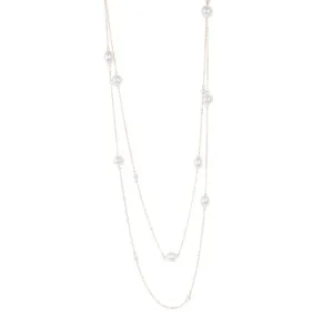 Textured Pearl Wrap Necklace
