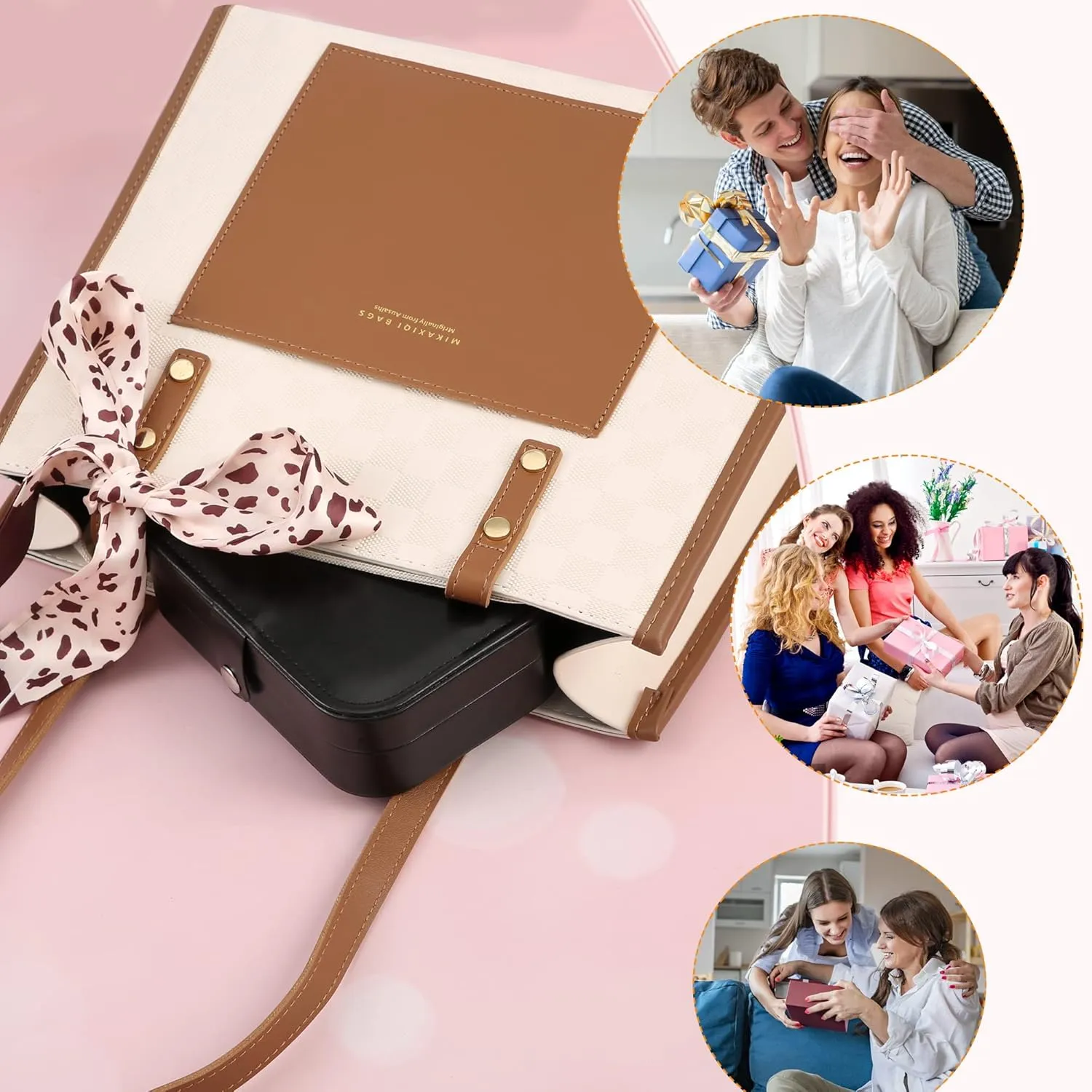 Travel Jewelry Box, PU leather Small Jewelry Organizer For Female Girls, double layer portable mini travel case for storing earrings, rings, necklaces.(Black)