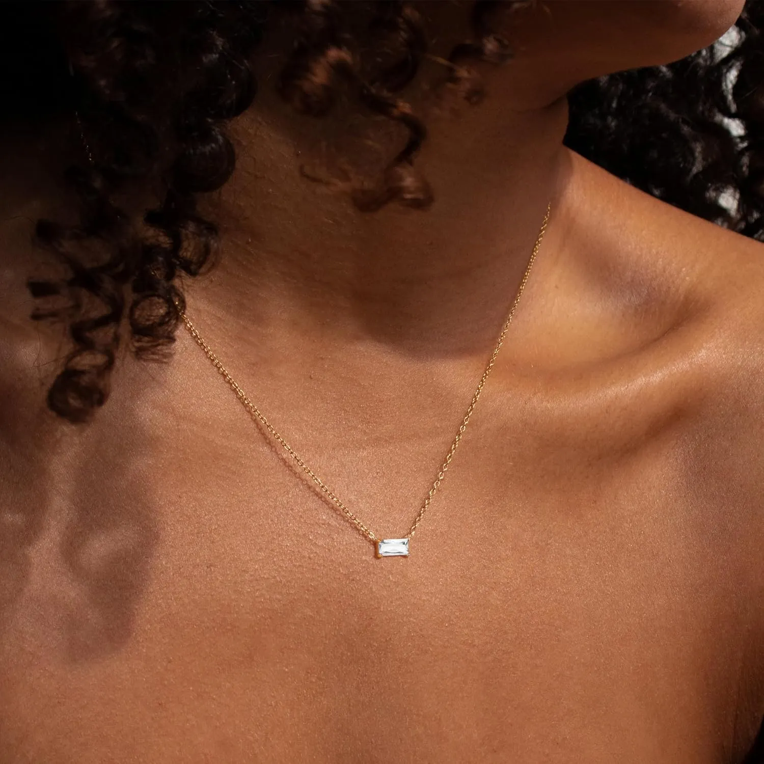 Trendy 14K Gold Plated Diamond Necklaces for Women - Birthstone Necklace for Women Mothers Dainty Gold Necklace Blue Green Cubic Zirconia Pendant Necklace Birthday Gifts for Women Jewelry Gift