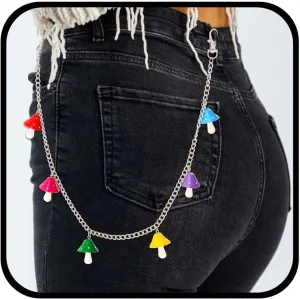 Urieo Punk Sun Jeans Pants Chain Moon Pendant Gold Wallet Chains Star Goth Metal Hip Hop Pocket Chain for Women