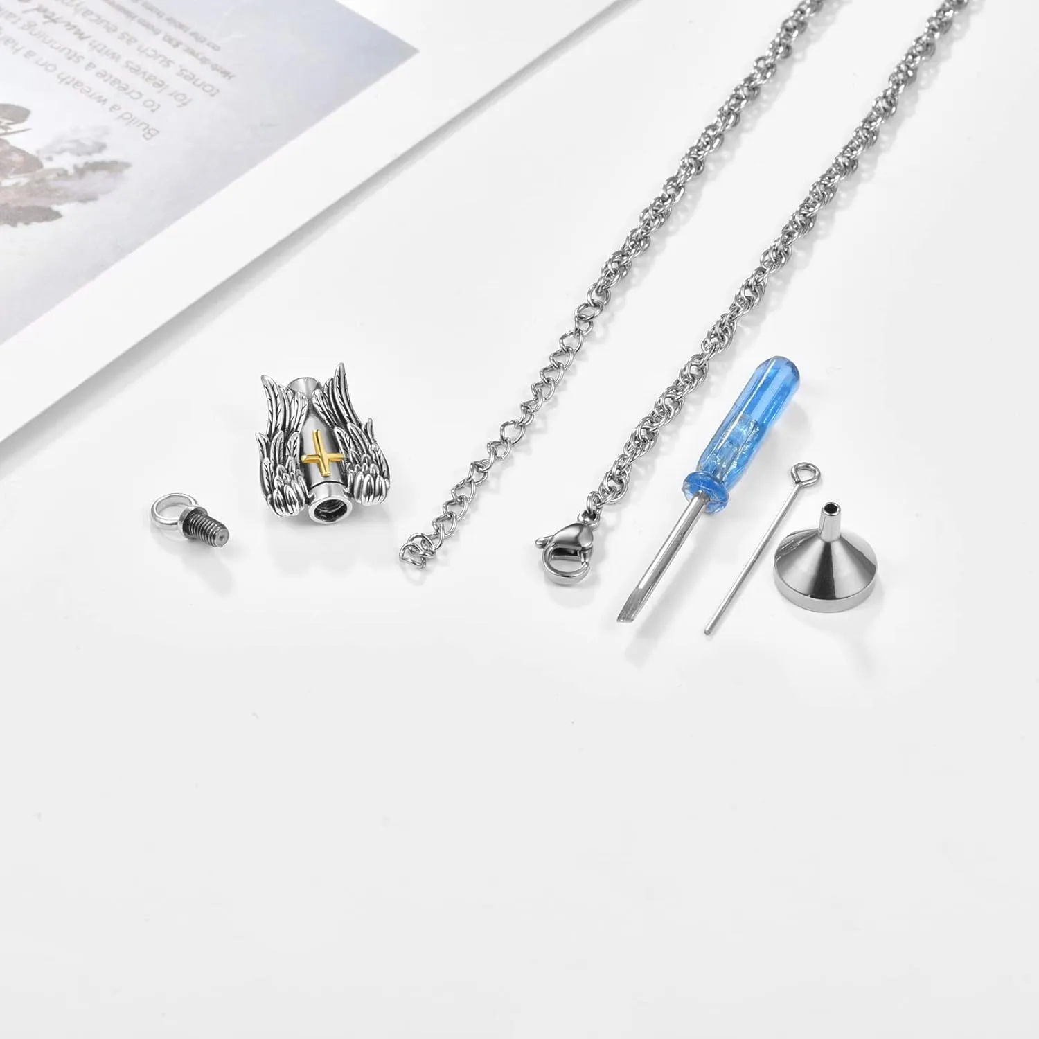 Urn Necklaces for Ashes for Men Women 925 Sterling Silver Cross Necklace for Human Pets Ashes Cremation Memorial Jewelry for Keepsake