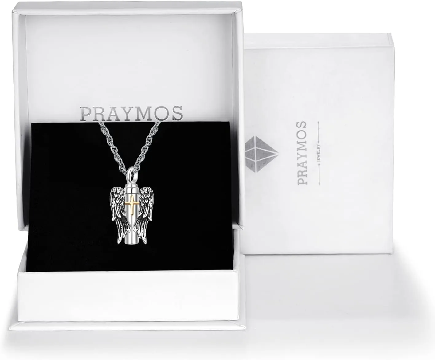 Urn Necklaces for Ashes for Men Women 925 Sterling Silver Cross Necklace for Human Pets Ashes Cremation Memorial Jewelry for Keepsake