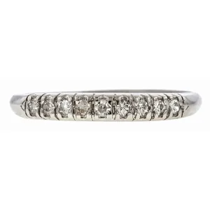 Vintage Diamond Wedding Band Ring