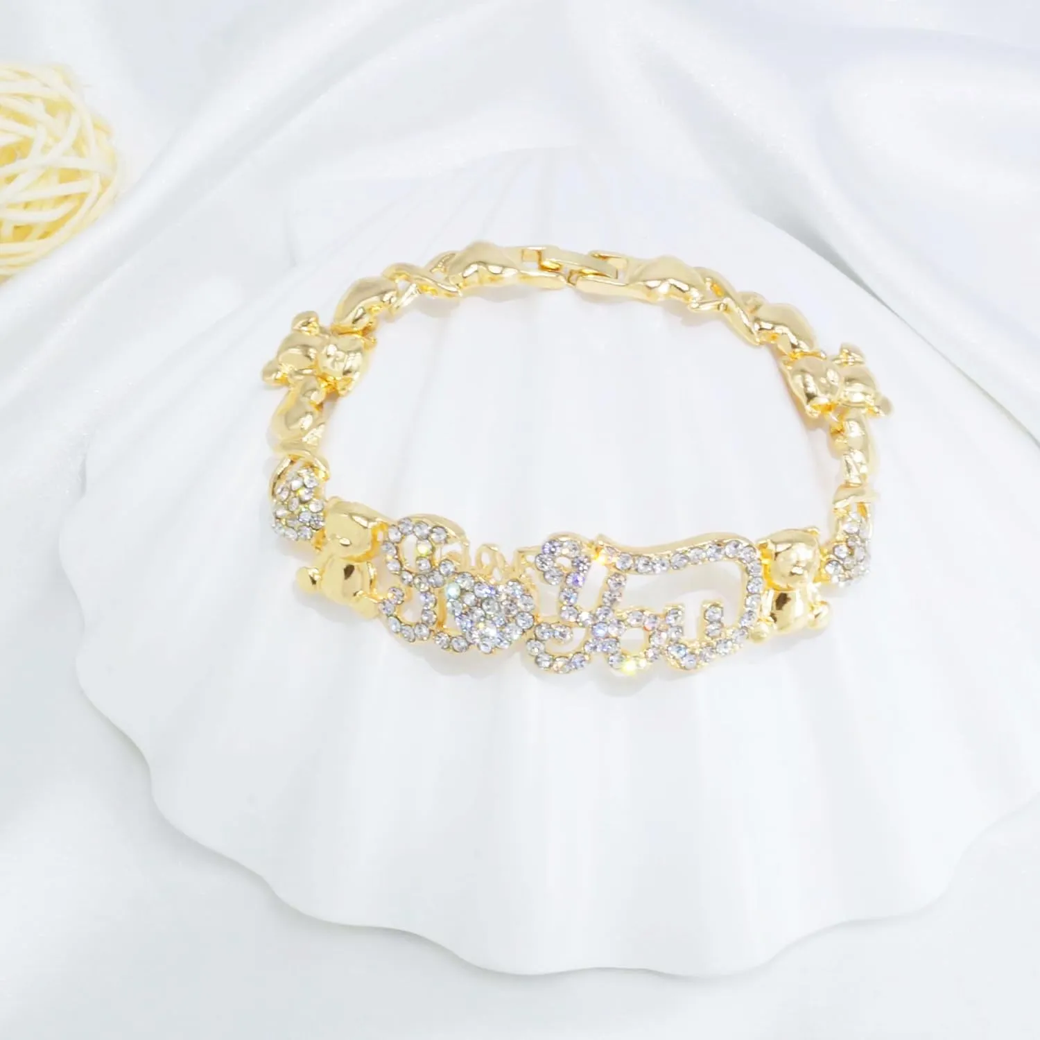 Woman Jewelry Sets Gold Jewelry Sets XOXO Women's Gold Jewelry Fashion Jewelry Necklaces Earrings Woman Accessories Bracelets Jewelry Gifts Love Necklaces