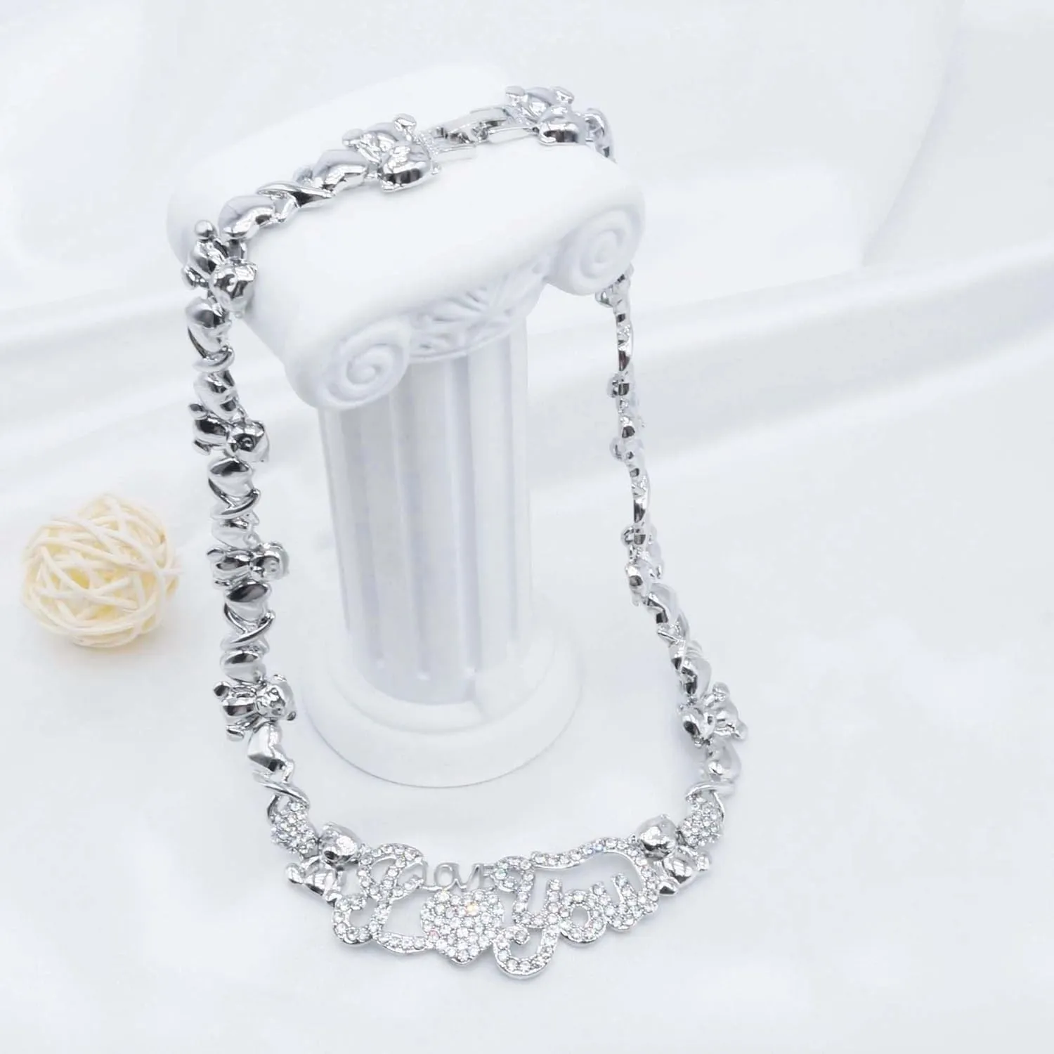Woman Jewelry Sets Gold Jewelry Sets XOXO Women's Gold Jewelry Fashion Jewelry Necklaces Earrings Woman Accessories Bracelets Jewelry Gifts Love Necklaces