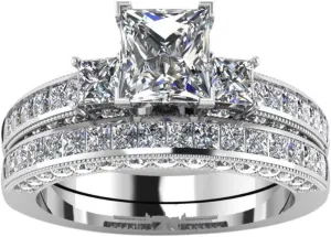 Yellow Gold Filled Bridal Sets Marquise cut Cz Engagement Ring 2pcs Womens Wedding Ring Sets
